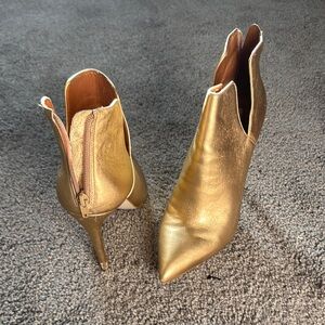 Steve Madden Gold Heeled Boots